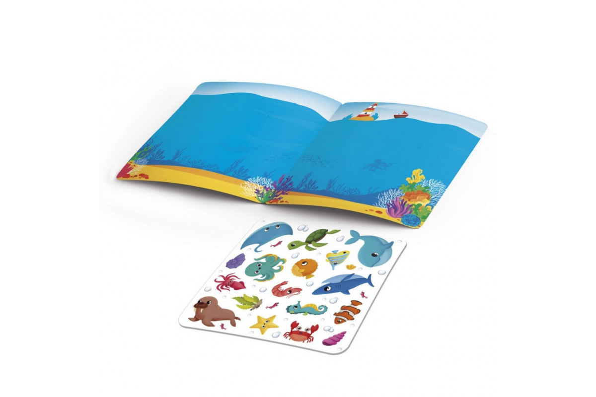 Набор для творчества "Морские обитатели" VT4206-47, 17 наклеек на планшетке