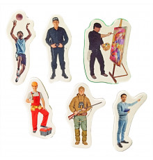 Детский набор магнитов "Профессии" ML4032-29 в наборе 6 магнитов