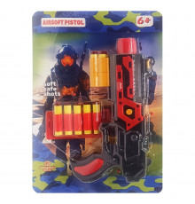 Детский игрушечный пистолет «М 65» 932GG(Red) стреляет мягкими поролоновыми пулями