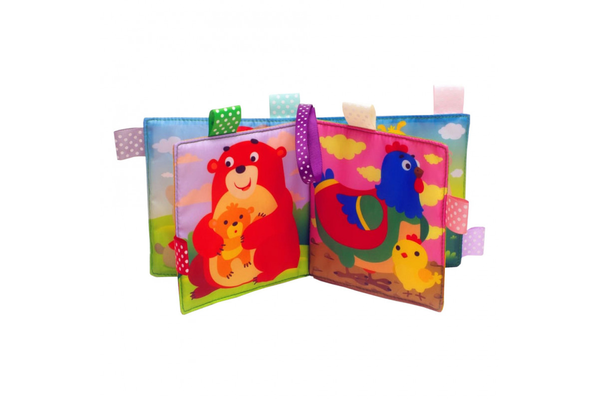 Мягкая книжка-пищалка "Мама и малыши" Книжковий хмарочос 403747