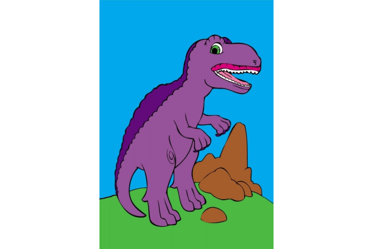 Дитяча розмальовка "Подивися і розфарбуй: Динозаврики" 628005