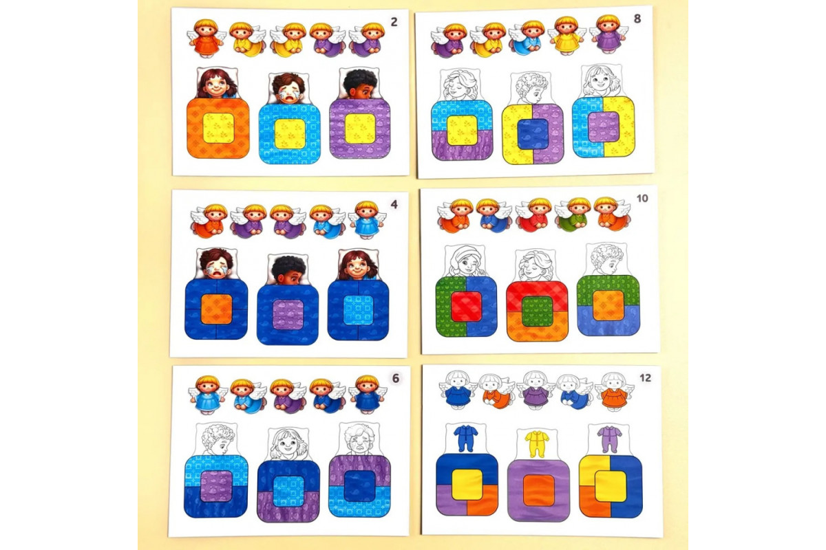 Дидактична гра для дітей "Малюки в ліжечку" PSD303 (ПСД303)