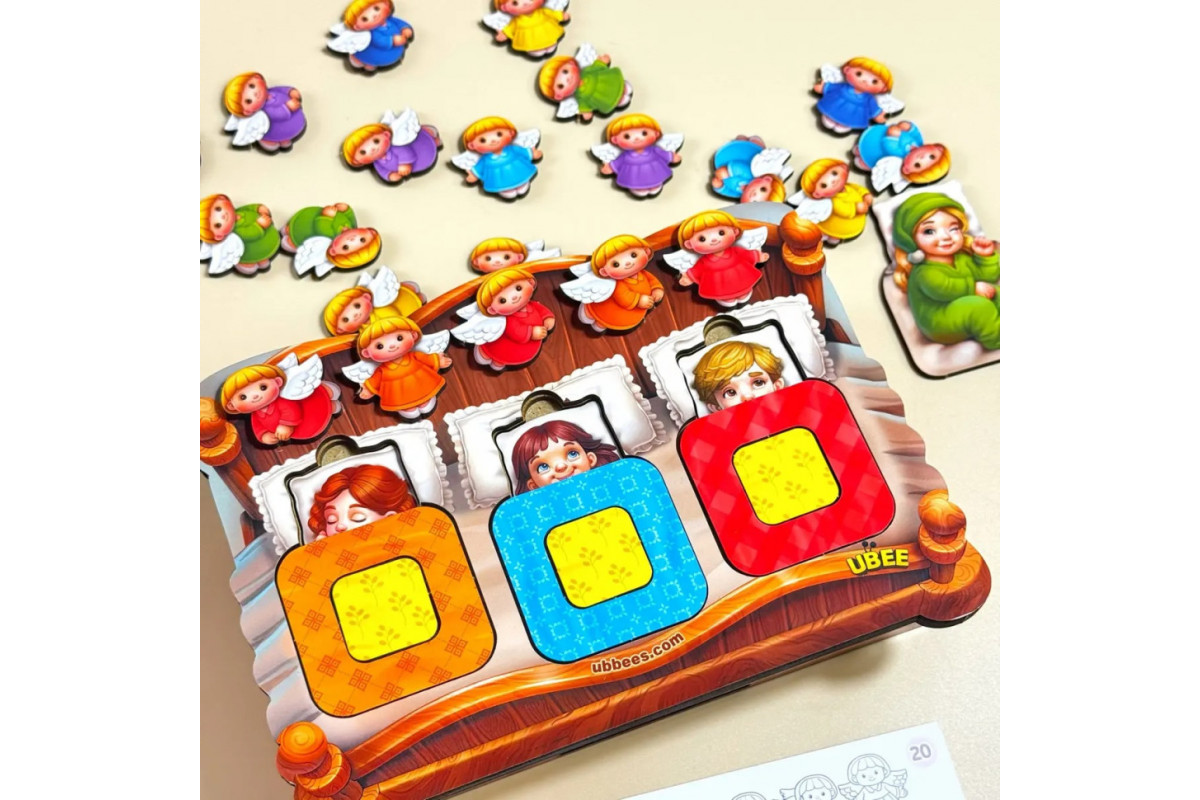 Дидактична гра для дітей "Малюки в ліжечку" PSD303 (ПСД303)