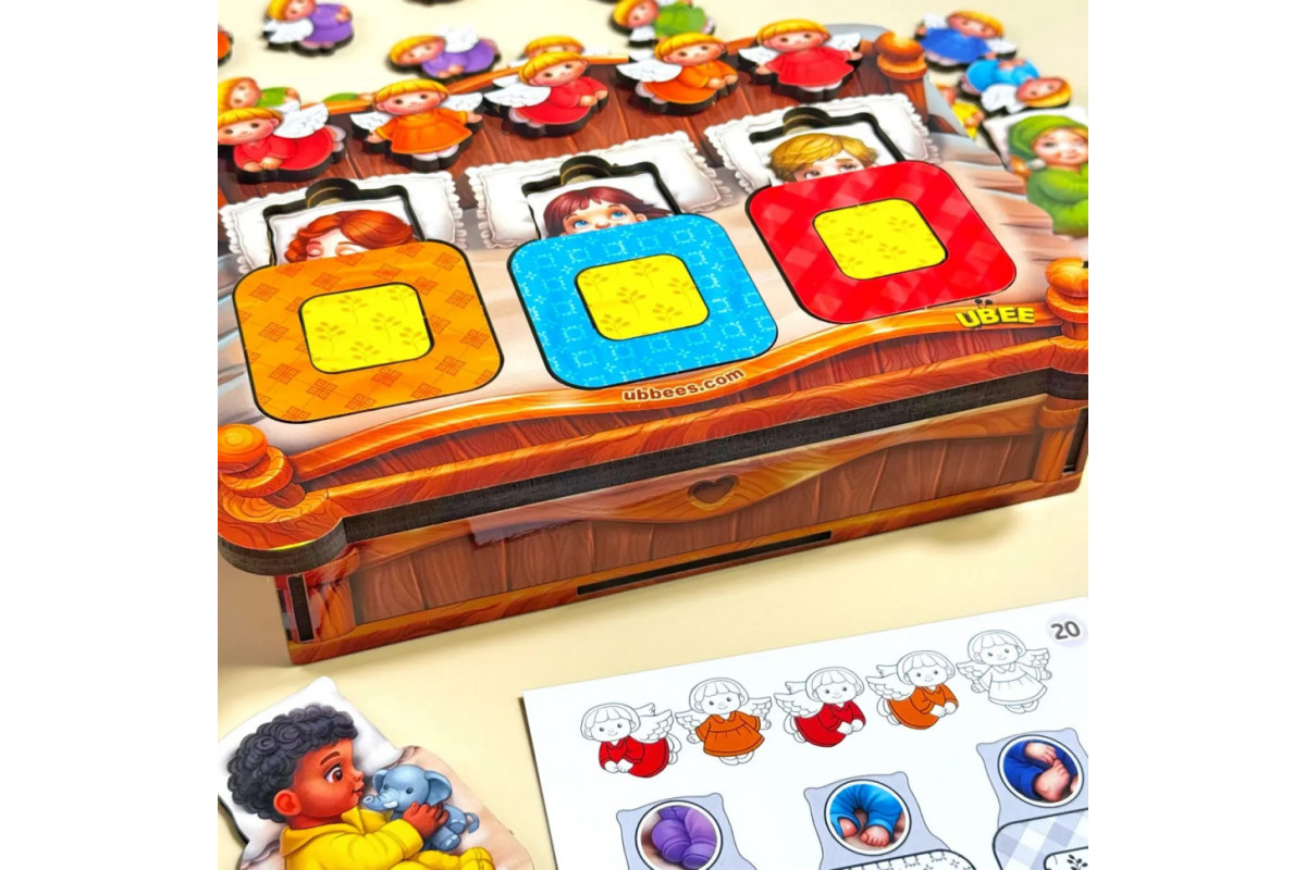 Дидактична гра для дітей "Малюки в ліжечку" PSD303 (ПСД303)