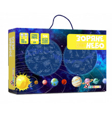 Игра с многоразовыми наклейками  "Карта звездного неба" KP-007 на укр. языке