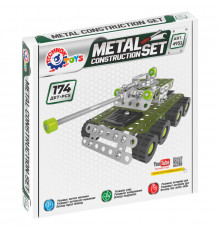 Металлический конструктор Танк ТехноК 4951TXK, 174 детали