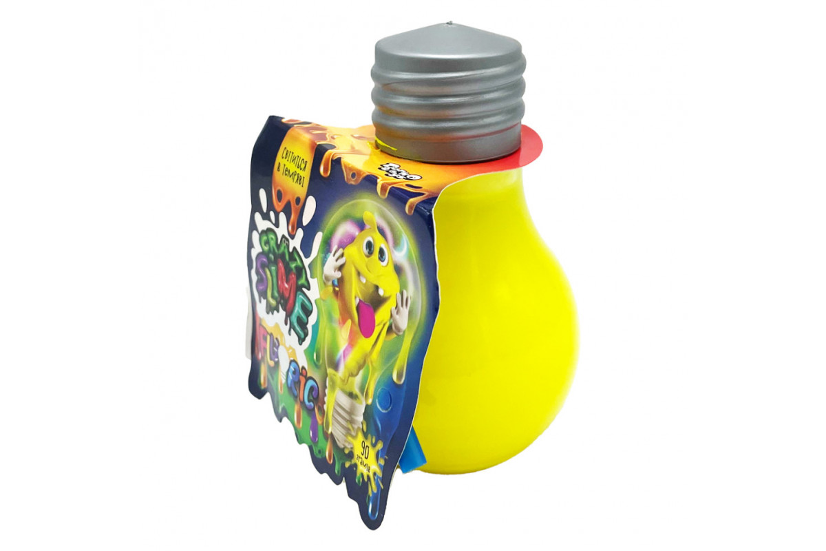 В'язка маса лампочка Fluoric "Crazy Slime" SLM-07-01U світиться в темряві Жовтий