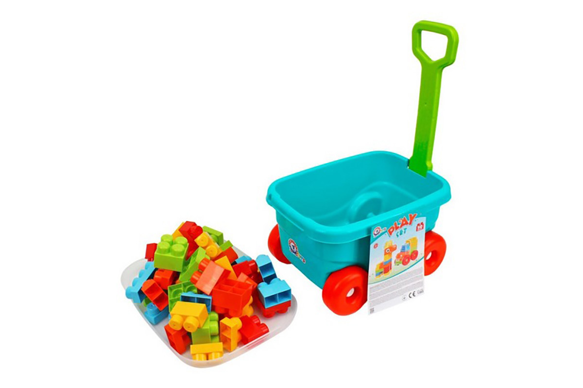 Детский конструктор "Тележка" 1393TXK 50 деталей