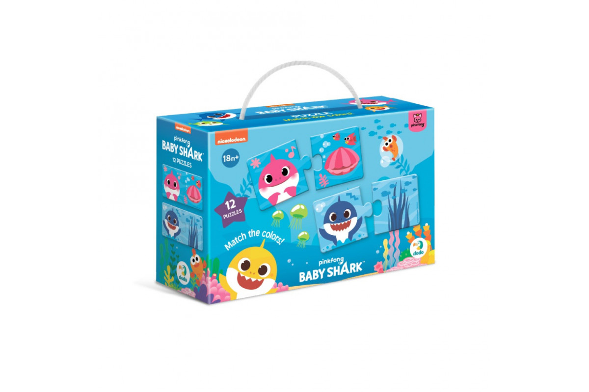 Детский пазл "Соедини цвета" 200586 от 2 лет, 12 элементов