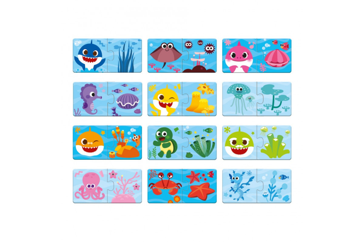 Детский пазл "Соедини цвета" 200586 от 2 лет, 12 элементов