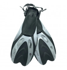 Ласты с открытой пяткой DLV Deep NE-66-39-43-GR размер SM/MD 39-43 серые