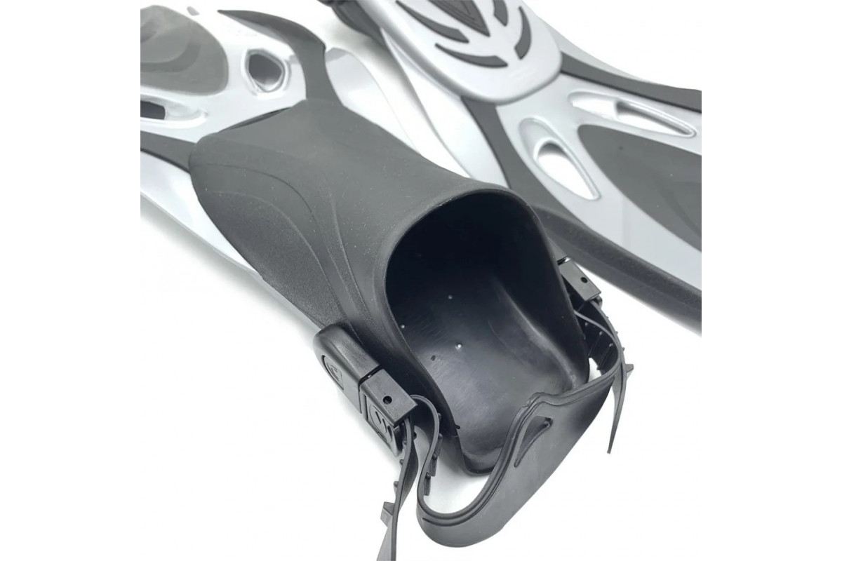 Ласти з відкритою п'ятою DLV Deep NE-66-39-43-GR розмір SM/MD 39-43 сірі