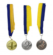 Набор(комплект) медалей № 1 NE-LG-M123, 1, 2, 3 место с лентами