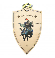 Сувенірний дерев'яний щит «КІННИЙ ЛИЦАР» EQK 47х30 см