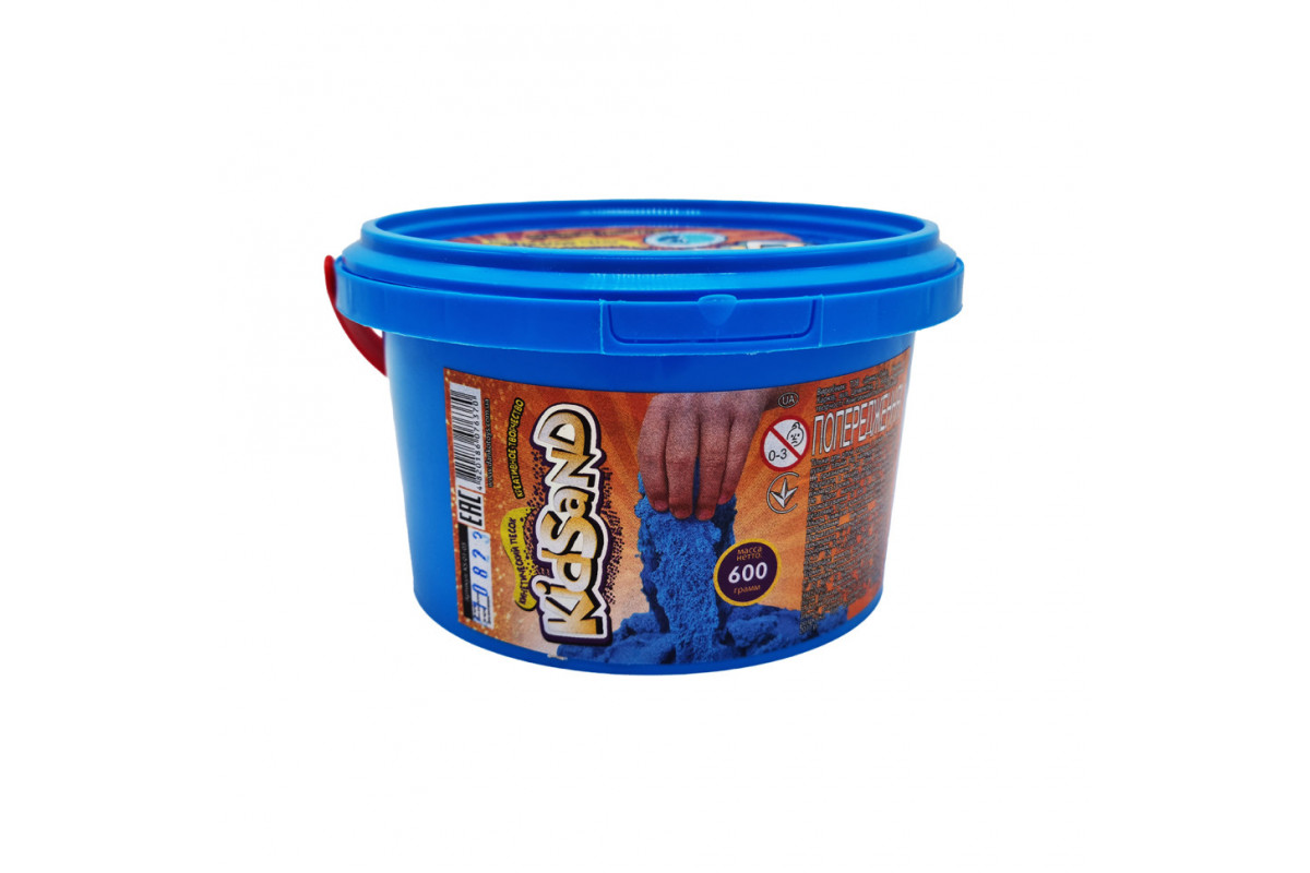 Креативное творчество "Кинетический песок "KidSand" KS-01-05, 600 гр Синий