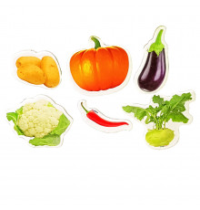 Детский набор магнитов "Овощи" ML4032-21 в наборе 6 магнитов