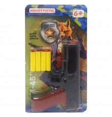 Детский игрушечный пистолет «М 45» 928GG, стреляет мягкими поролоновыми пулями