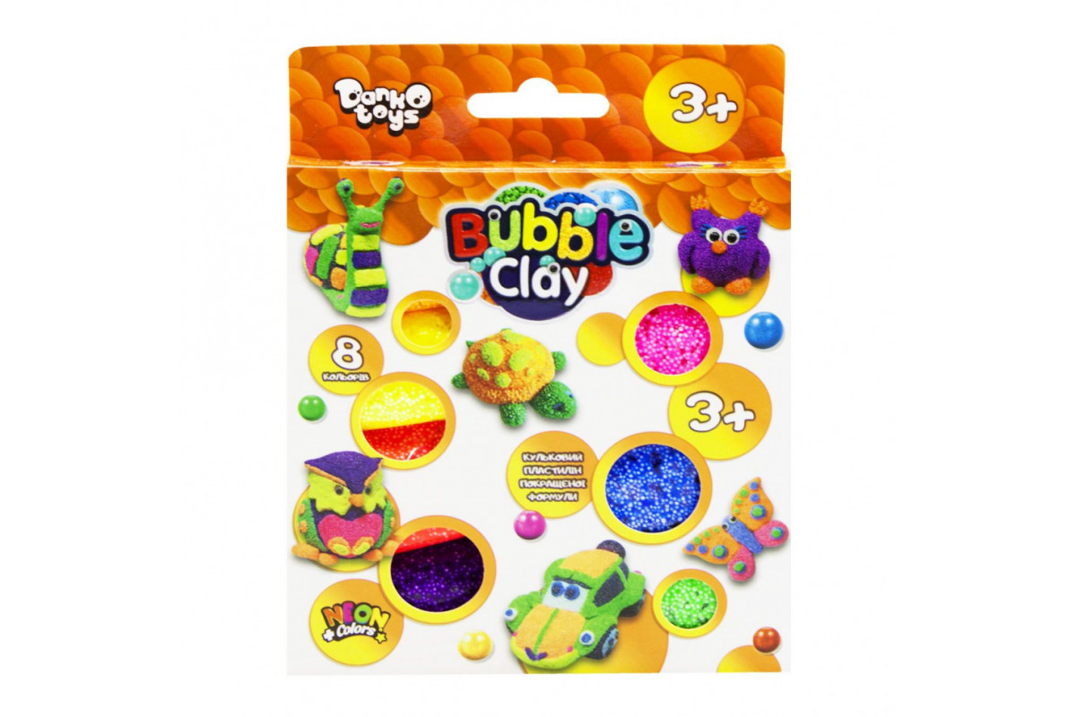 Набор для творчества "Bubble Clay" BBC-04-01U, 8 цветов