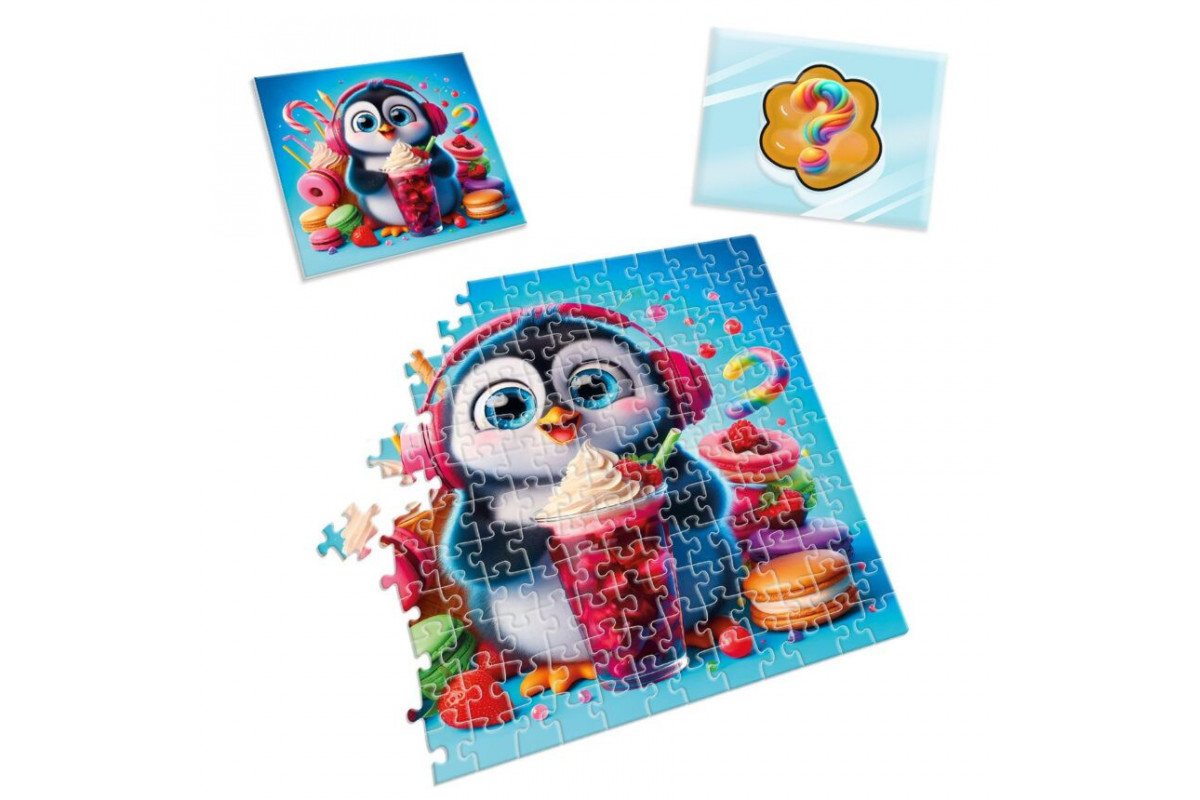 Детские пазлы с сюрпризом "Пингвинчик" VT8030-06, 180 деталей