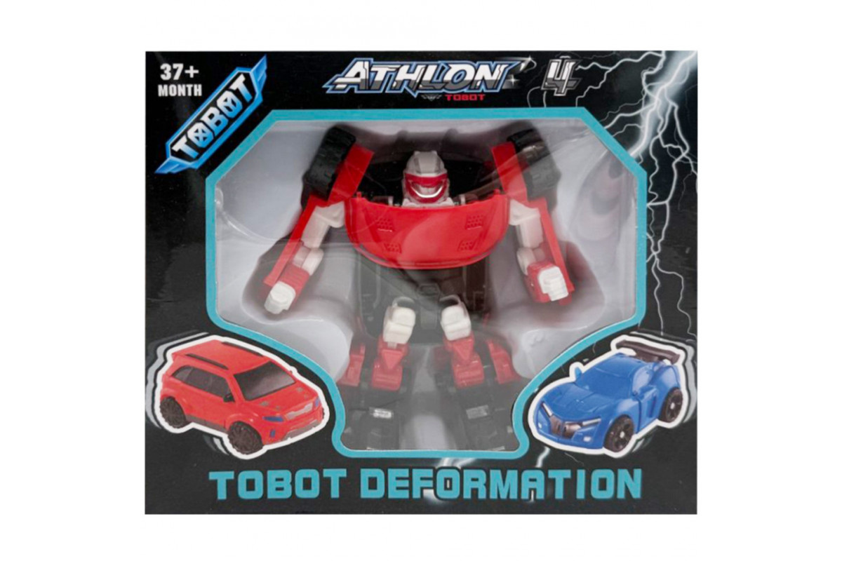 Машинка-трансформер "Tobot 2 в 1" 525-1(Red-1) пластик