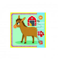 Дитячий пазл "Ферма" LA01, 12 елементів