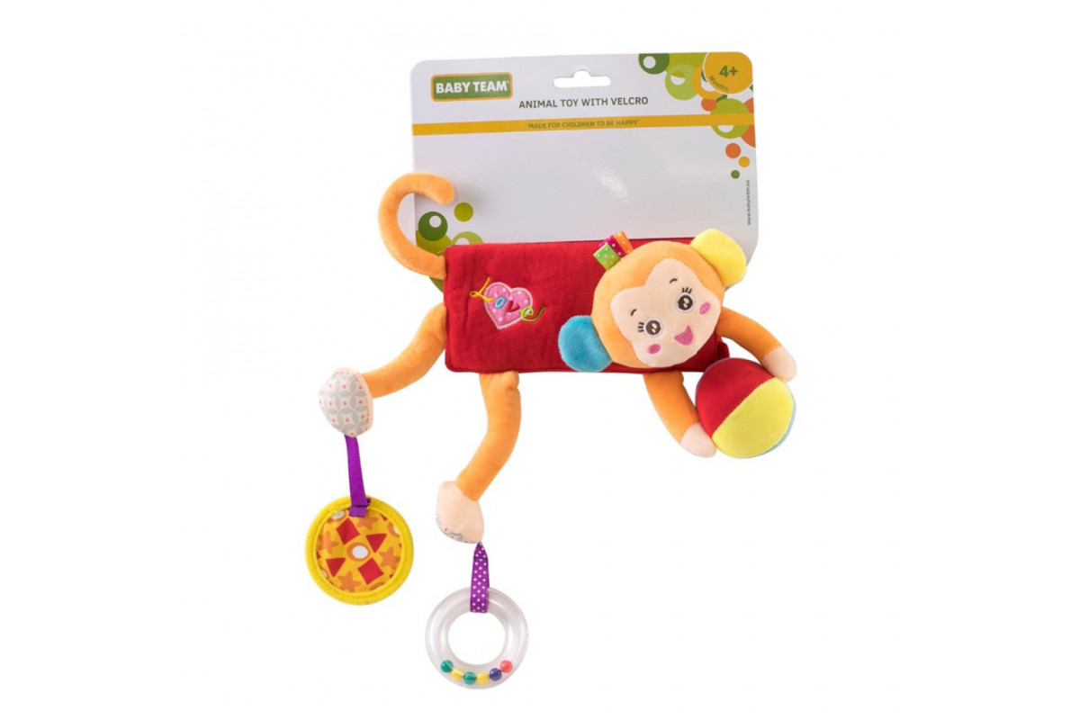 Игрушка-подвеска "Обезьянка" 8532_Мавпочка, на липучке