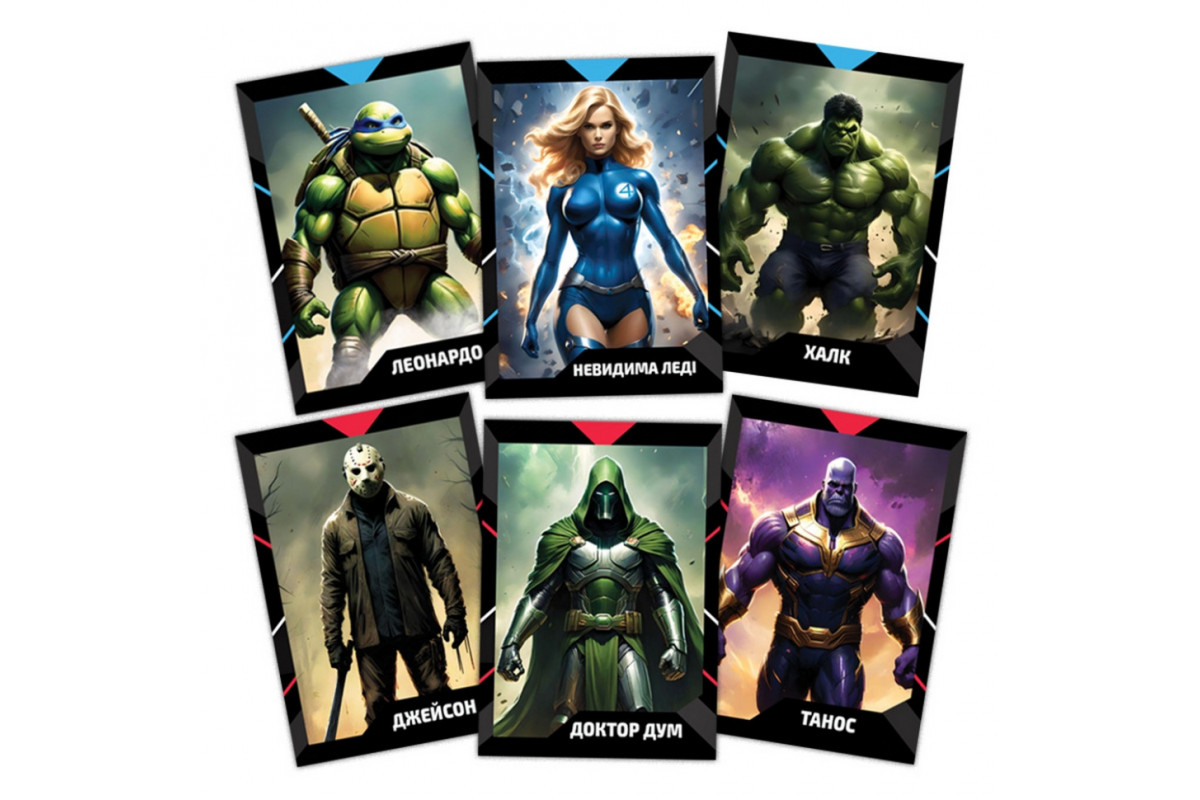 Настольная карточная игра "Битва комиксов" PLR-0016