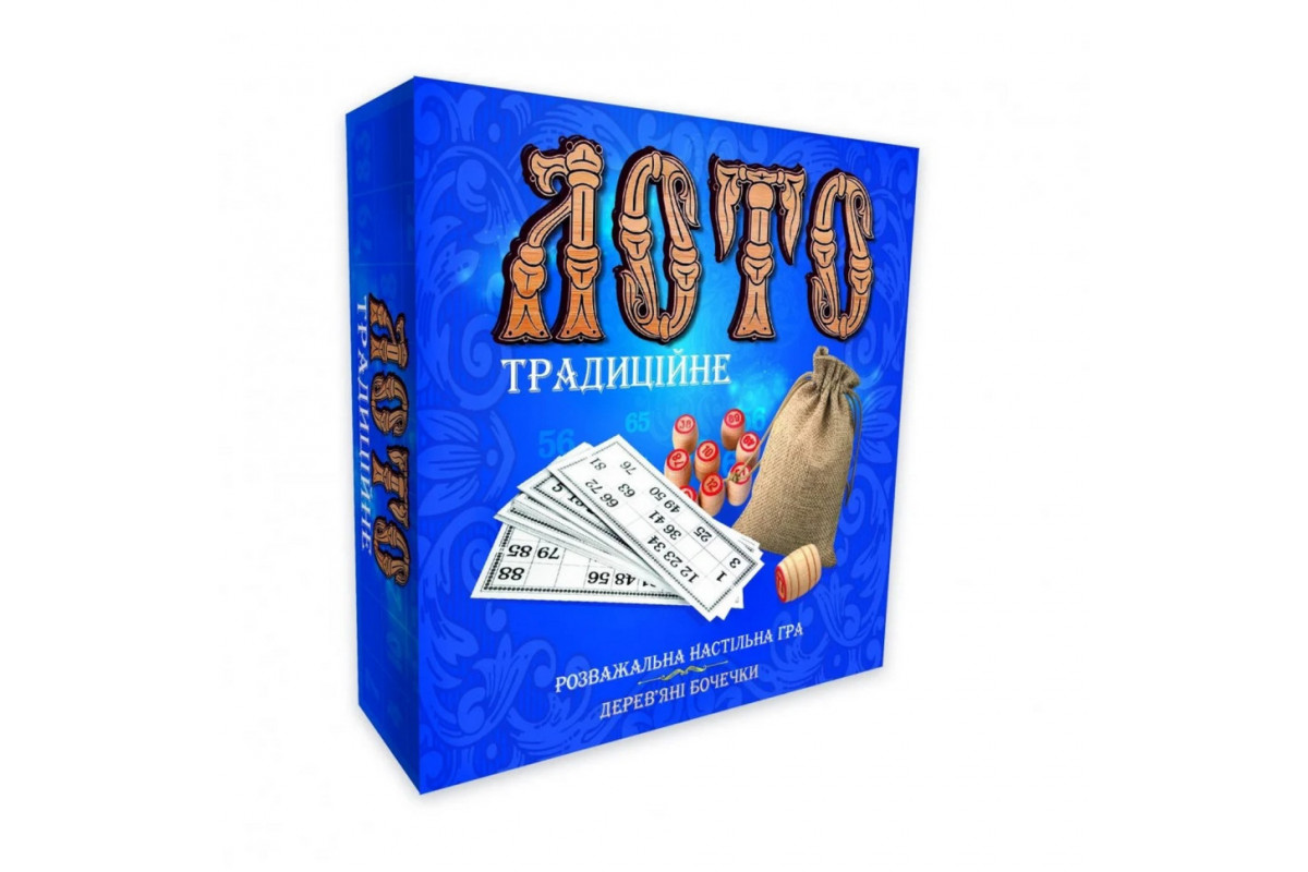 Лото "Традиционное" 30315 с деревянными бочонками
