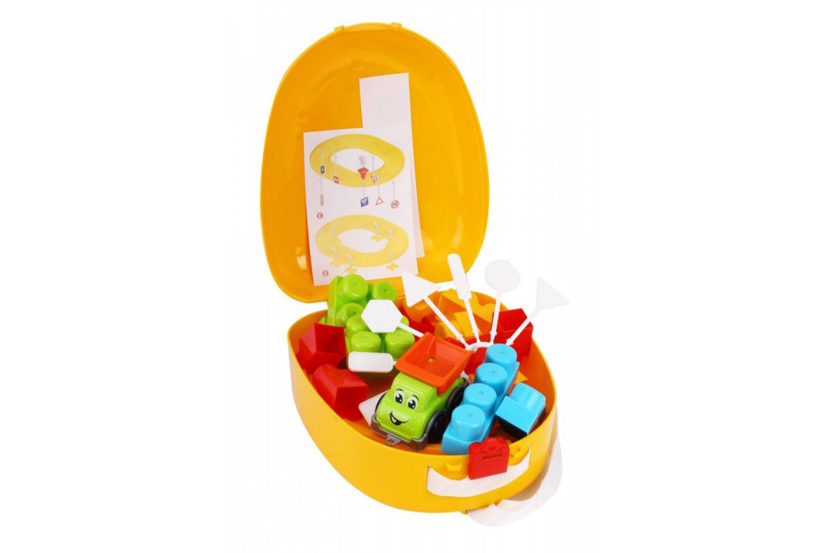 Детский Конструктор в рюкзаке ТехноК 8652TXK с дорожными знаками