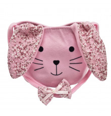 Детская сумочка "Зайчик" SK090D ушки, длинная ручка, 1 отделение-липучка