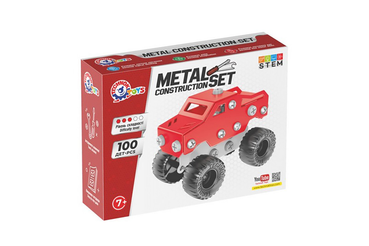 Детский металлический конструктор 1317TXK 100 деталей
