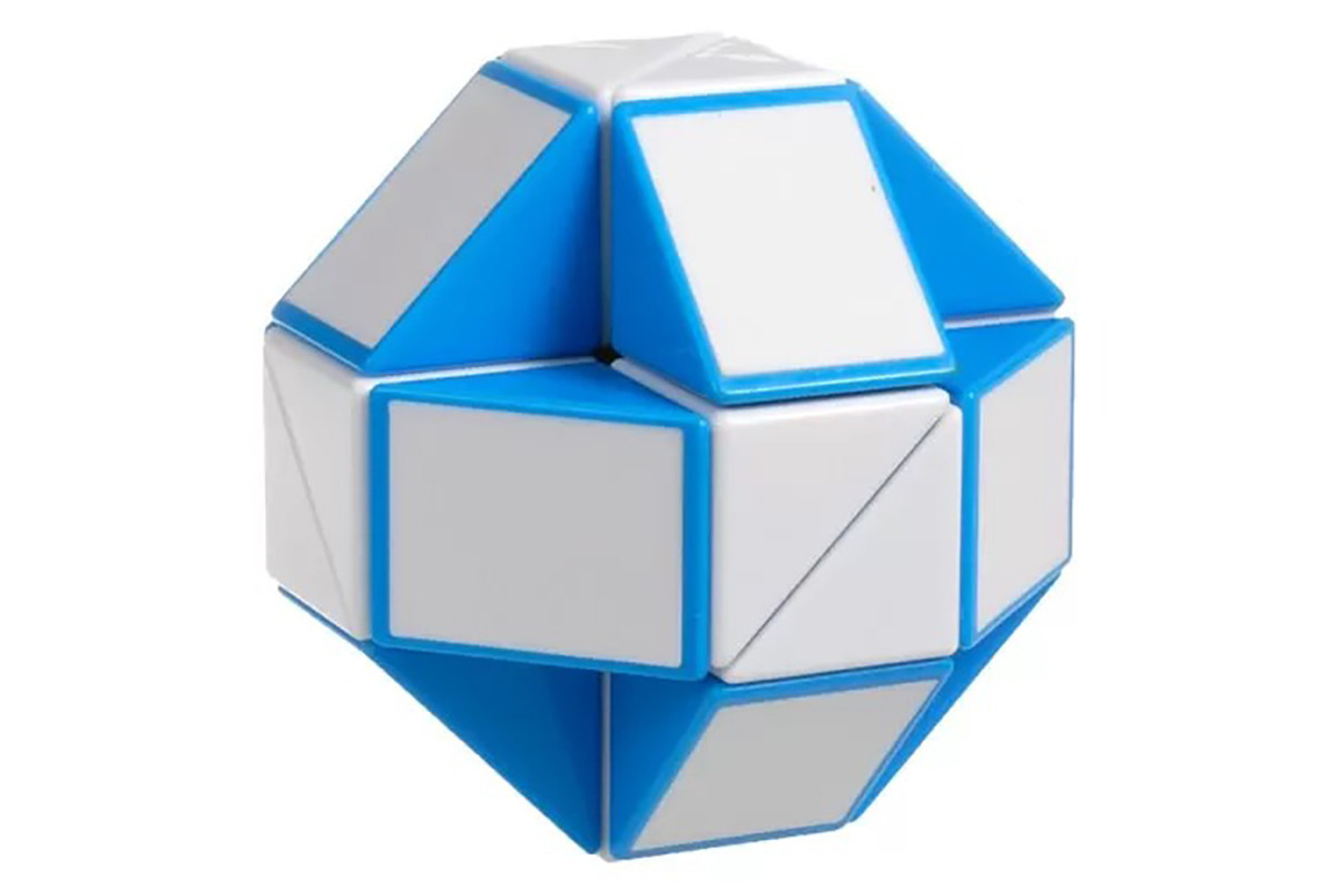 Змейка Рубика Smart Cube бело-голубая SCT401 в коробке