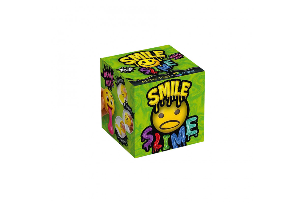 Игрушка антистресс Вязкая масса "Smile Slime" SS-01-01 клейкий лизун