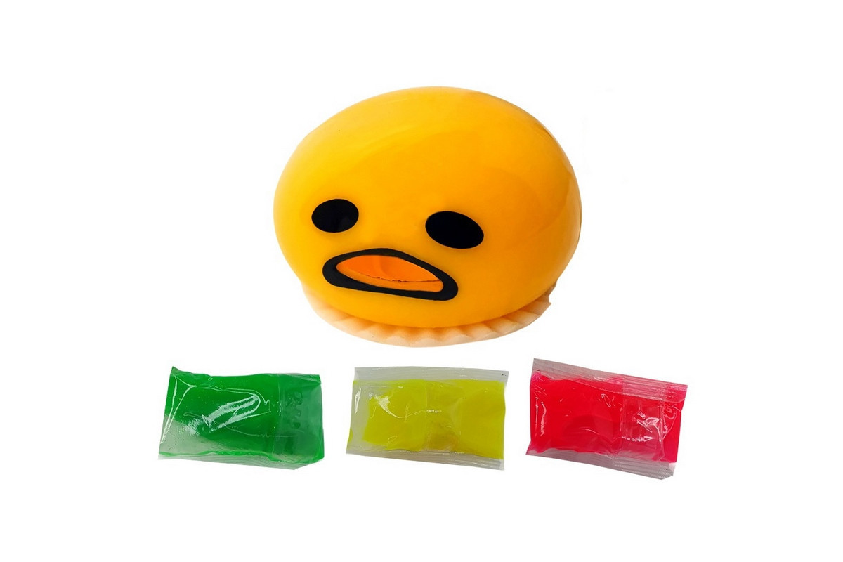 Игрушка антистресс Вязкая масса "Smile Slime" SS-01-01 клейкий лизун