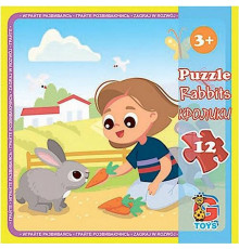 Дитячий пазл "Ферма" LA07, 12 елементів