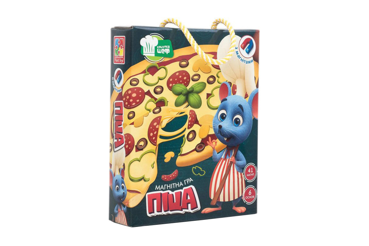 Детская настольная игра Вкусности VT3004 магнитная  "Пицца"(укр)