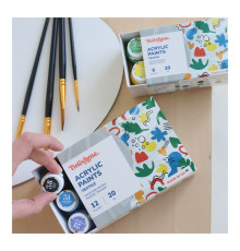 Акриловая текстильная краска Набор 4001 Brushme AP4001 6 цветов