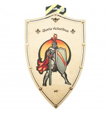 Сувенірний дерев'яний щит «ЛИЦАР» KNG 47х30 см