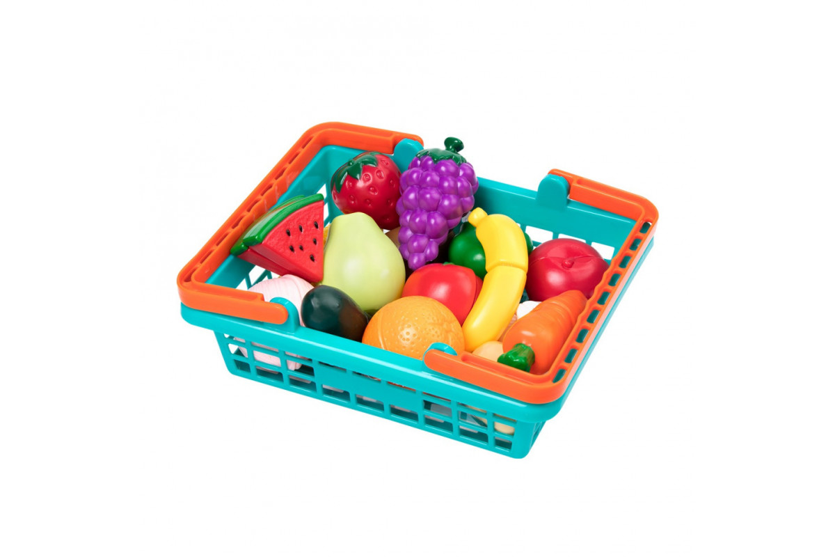 Ігровий набір "Овочі-Фрукти на липучках" Battat Lite BT4743Z, 37 предметів