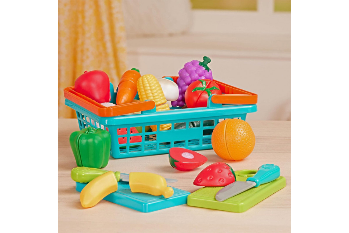 Ігровий набір "Овочі-Фрукти на липучках" Battat Lite BT4743Z, 37 предметів