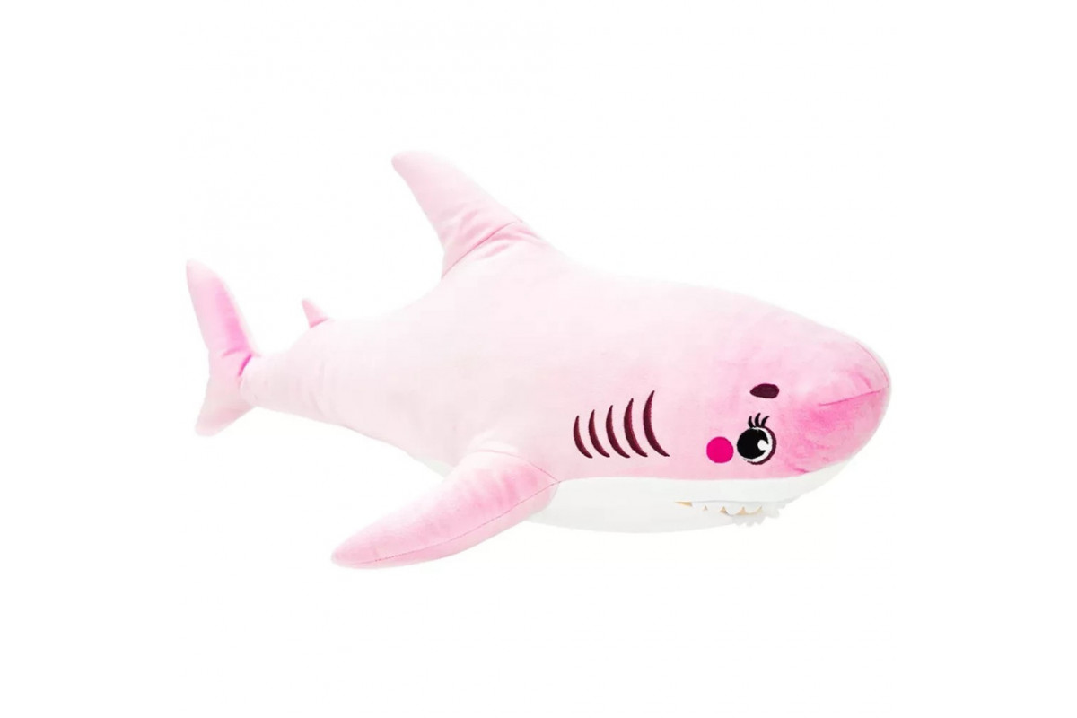 Игрушка плюшевая "Акула" FWPTSHARK22PK0080 розовая 80 см