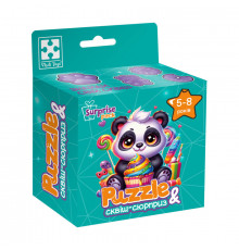 Детские пазлы с сюрпризом "Панда" VT8030-08, 180 деталей