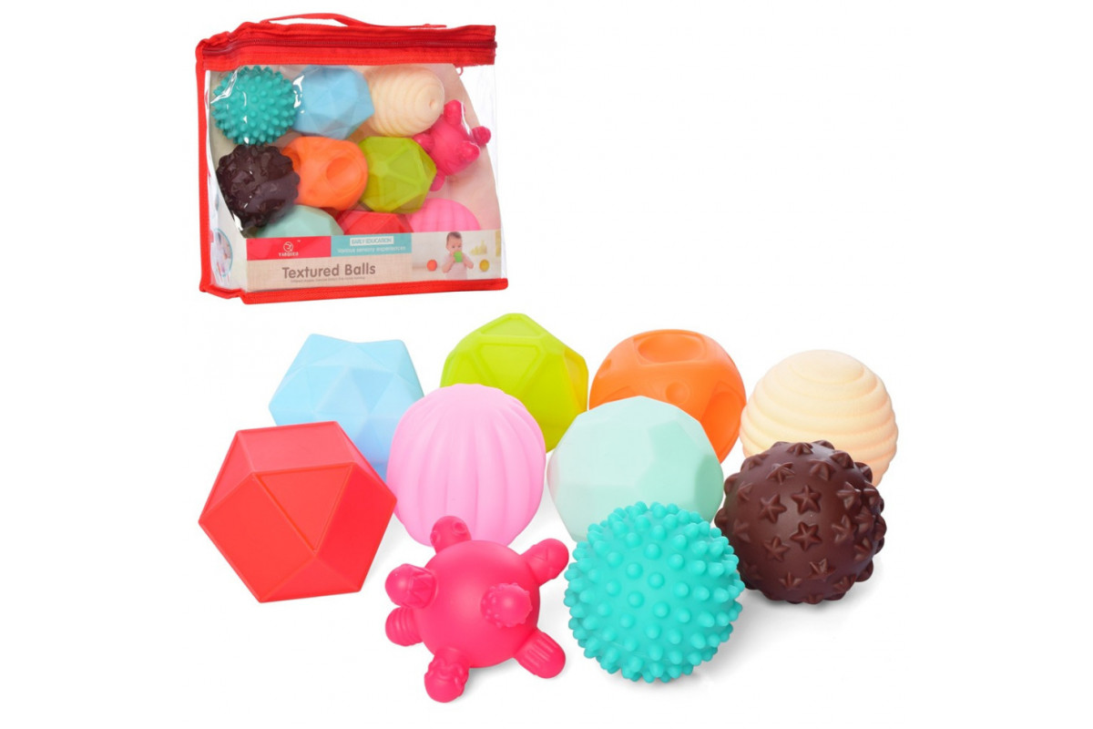 Детская игрушка для купания "Мячики" 19012, 10 штук