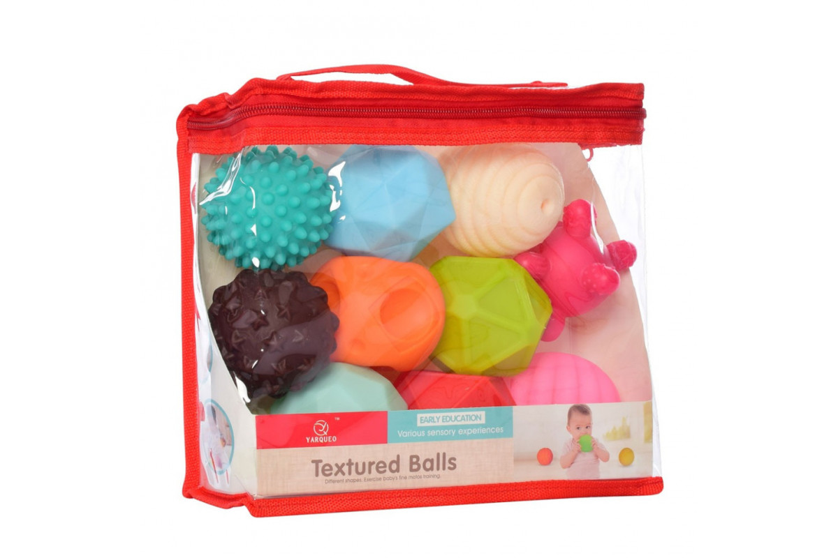 Детская игрушка для купания "Мячики" 19012, 10 штук