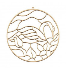 Заготовка для витражной живописи "Лебединая песня" FDSGB-09