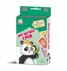 Развивающая детская карточная игра «Пит ищет след» 1390001, 50 карточек