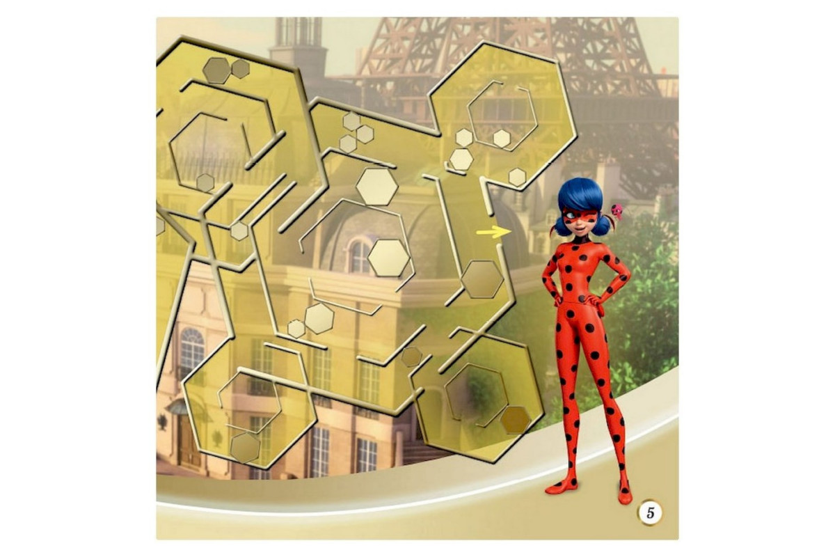 Лабиринты с наклейками "Тайна Маринет" Леди Баг 1249013, 450 наклеек