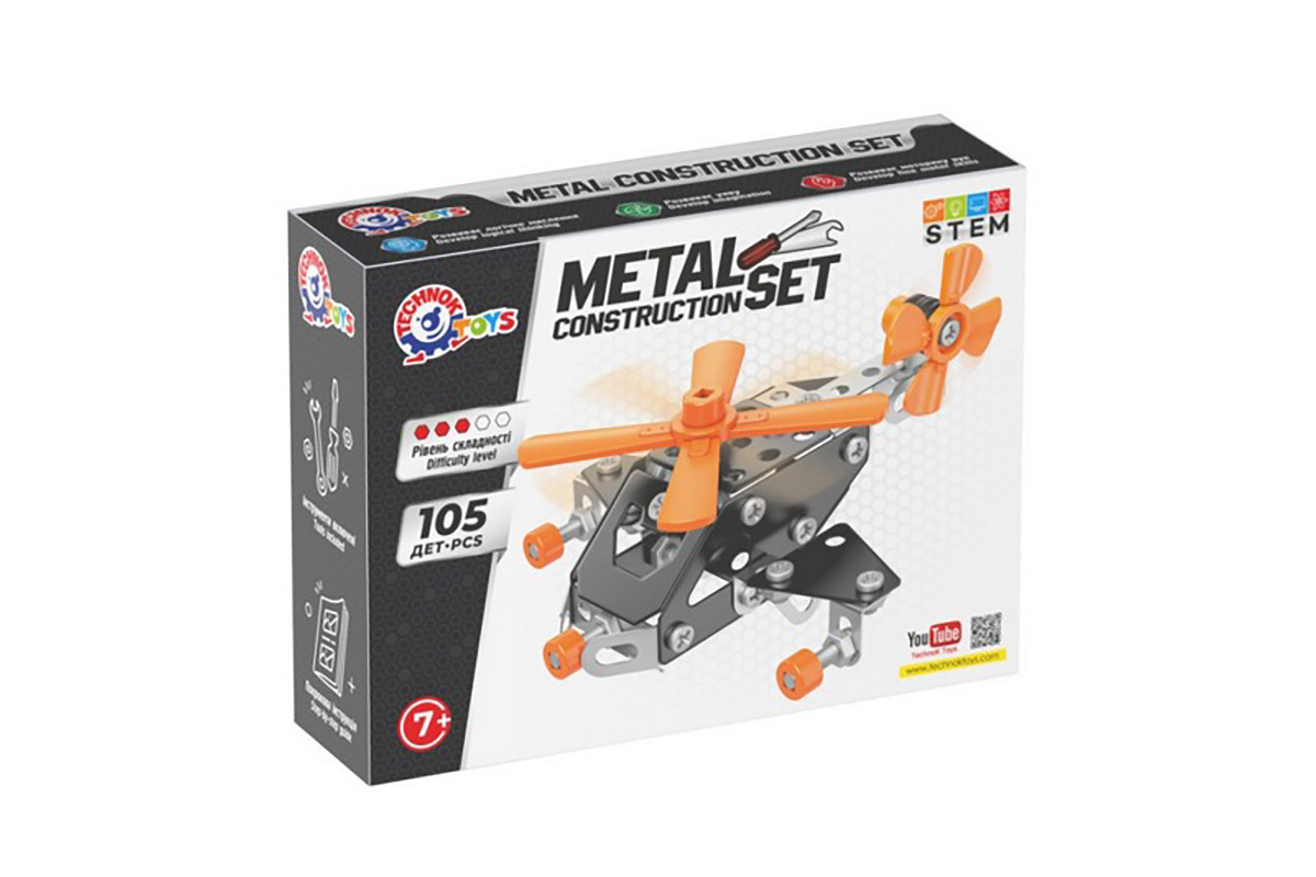 Детский металлический конструктор 0143TXK 105 деталей