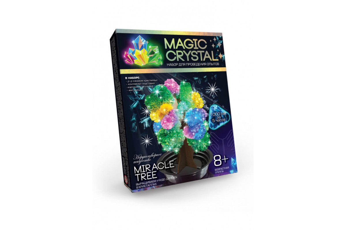 Детский набор для проведения опытов "MAGIC CRYSTAL" OMC-01 безопасный Чудо-дерево