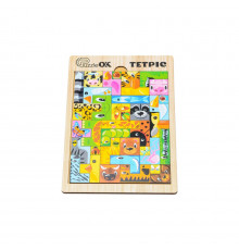Развивающая деревянная игрушка "Тетрис Животные" Puz-22924